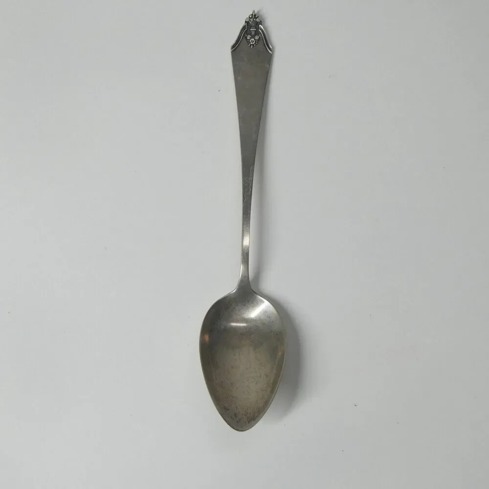 Watson Sterling Silver Spoon w/ Flower Bouquet Design 5.75